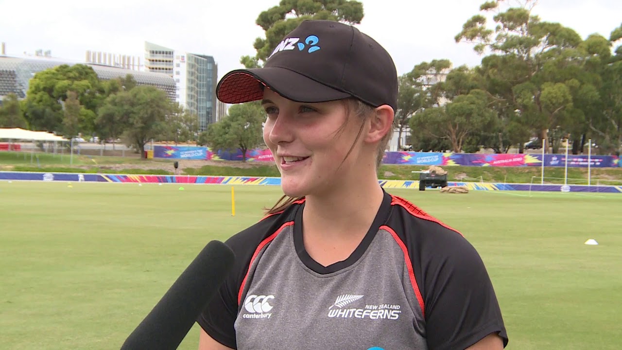 ICC Women's T20 World Cup - Interview with New Zealand's Amelia Kerr -  YouTube