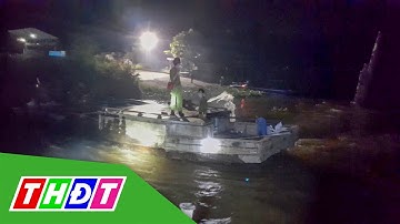 Bắt 2 phương tiện khai thác cát trái phép trên sông Tiền | THDT