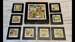 Gel Print Art Ep  32: Final Steps to Finishing Miniature Gel Print Collage Art Pieces