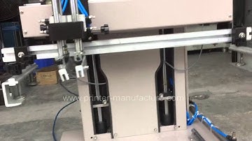 Mini Flat Screen Printer with Sliding Table and Rodless Cylinder