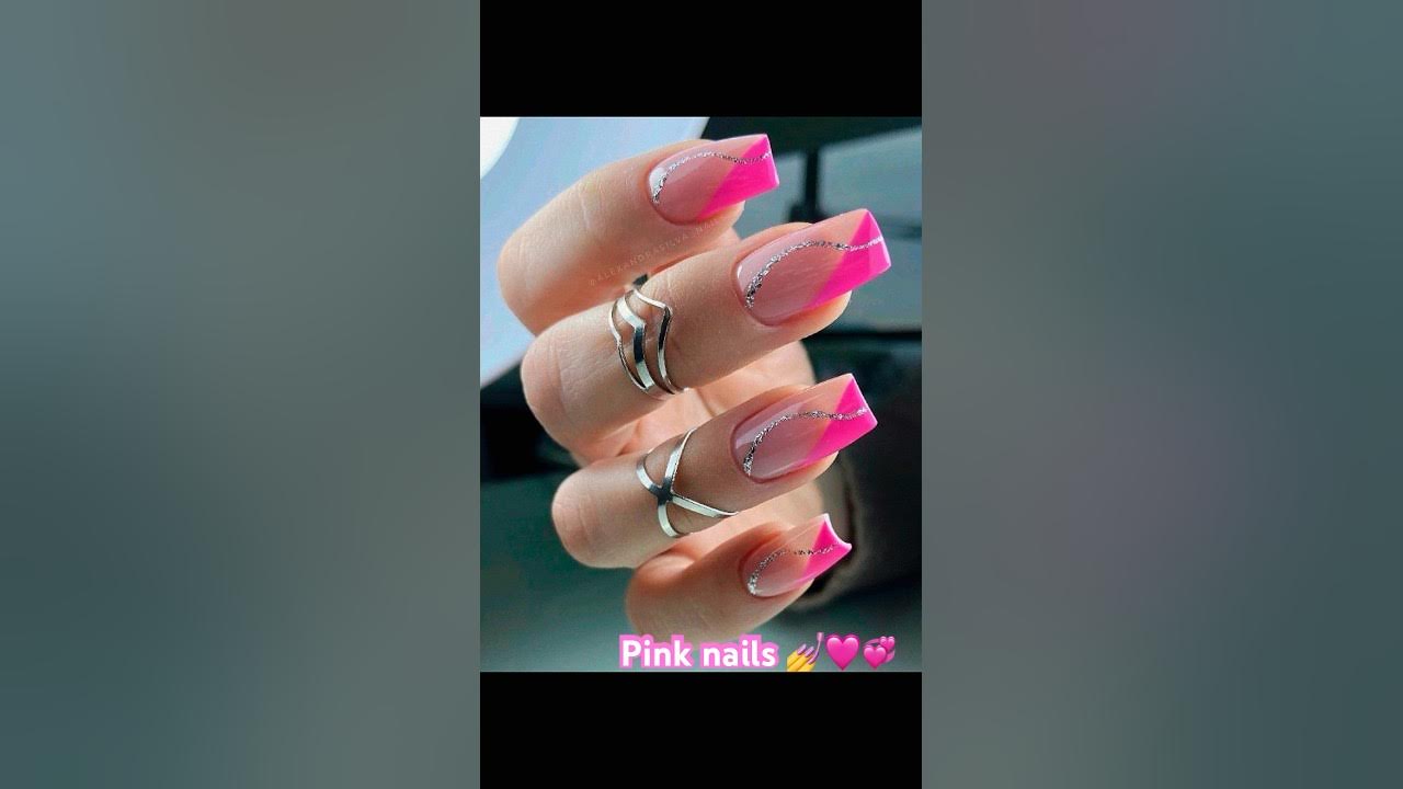 4. Pink French Tip Nails - wide 8
