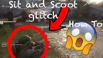 How to do the slide sitting glitch in Headquarters!!! -COD WW2 glitch