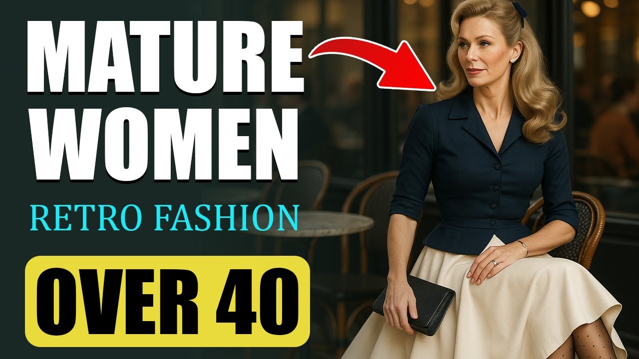 Retro fashion ideas for women over 40 | mature women vintage style