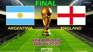 PES 2021 | ARGENTINA vs ENGLAND - FIFA World Cup 2022 FINAL - Full Match All Goals HD