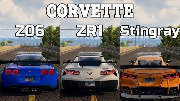 NFS Unbound: Corvette Z06 vs Corvette ZR1 vs Corvette Stingray - WHICH IS FASTEST (Drag Race)