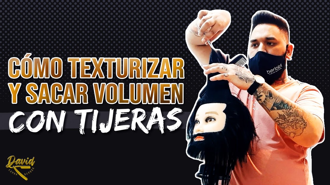Cómo TEXTURIZAR y QUITAR VOLUMEN con TIJERA de ENTRESACAR o