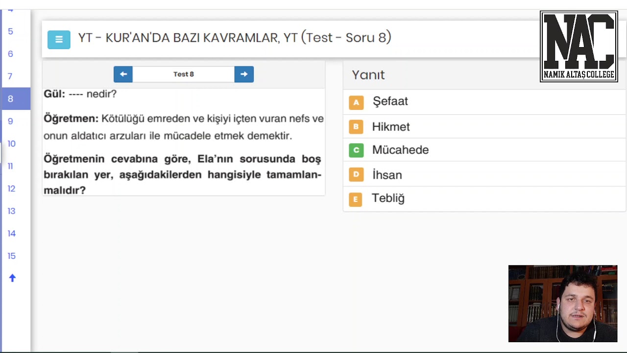BAŞAT YAYINLARI_KURANDA BAZI KAVRAMLAR TEST SORU ÇÖZÜM VİDEOSU - YouTube