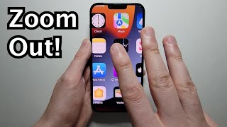 iPhone How to Zoom Out / Zoom In (iOS 16)