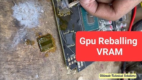 Repair Vram on Graphics card | Graphics Card Reballing | Vram issue #vram #reballing
