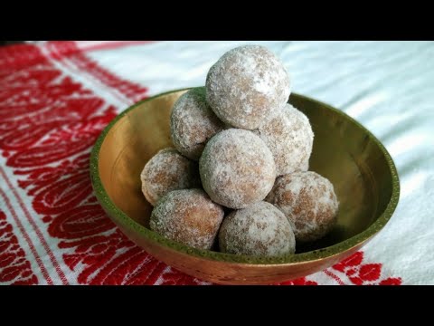 পকা মিঠৈ | how to make Poka Mithoi | Recipes | Rice flour ladoo | coconut ladoo | rice laddu |