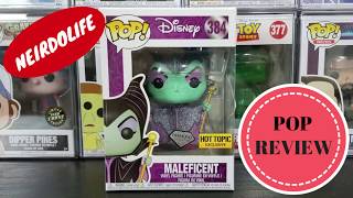 Disney Maleficent Hot Topic Exclusive Diamond Collection Funko Pop Unboxing Review Closed Giveaway