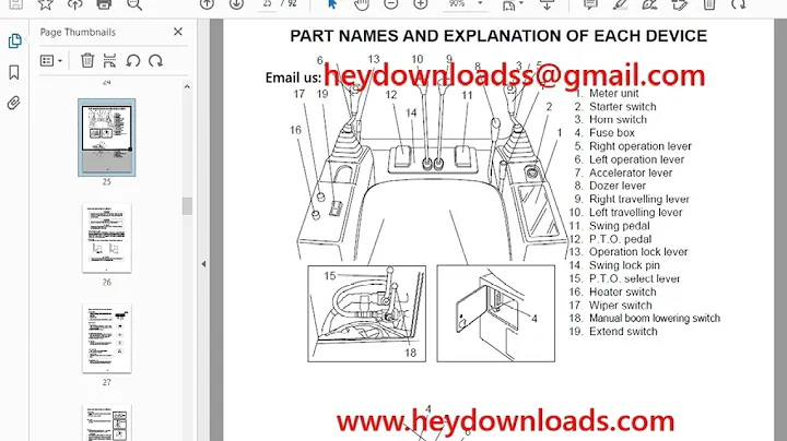 HANIX H15B 2 PLUS MINI EXCAVATOR EUROPE OPERATING & SERVICE MANUAL