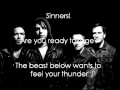 Bullet For My Valentine - Saints & Sinners (with correct lyrics on screen)