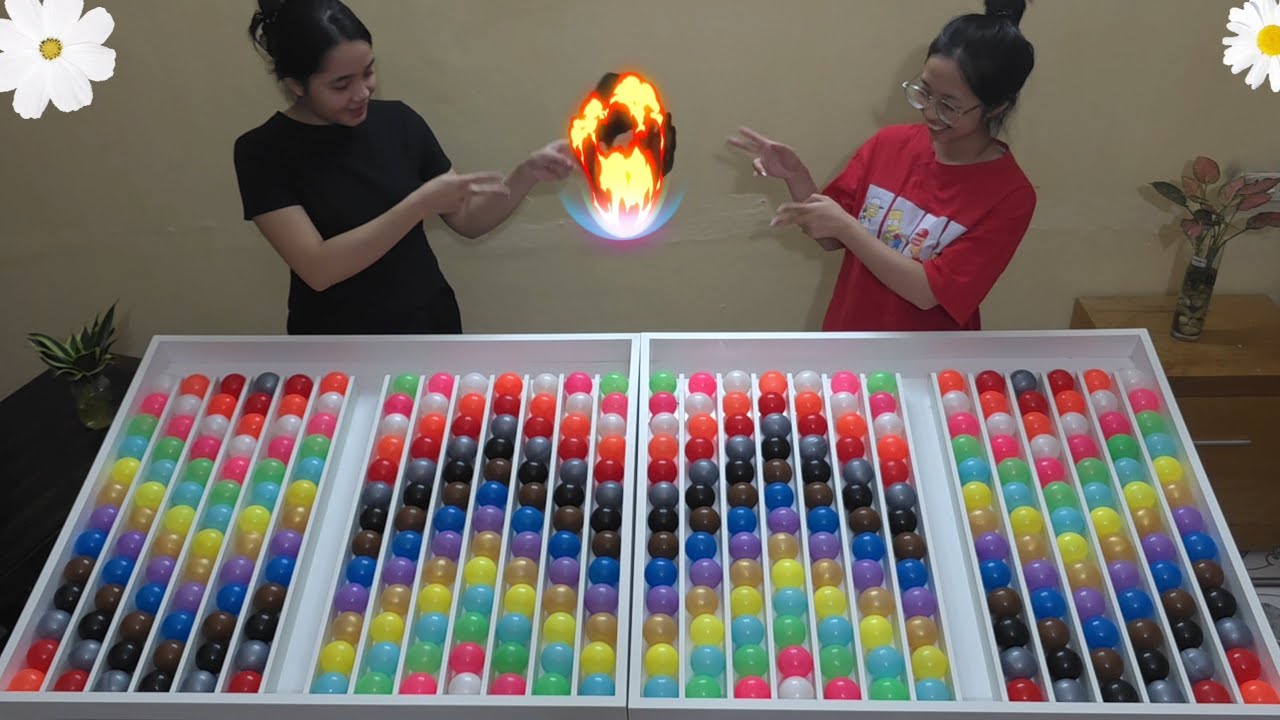 👫 Satisfying ASMR Gameplay | Two Players Sorting Color Balls 🔮