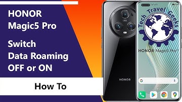How to switch data roaming OFF or ON on the HONOR Magic5 Pro