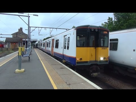 (HD) LOROL Class 315s (Repainted 315801 and Refurbished 315817) in London. 13.6.15