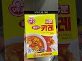 오뚜기 3분카레 매운맛 전자렌지로 조리해먹기+청양고추 Korean food Curry #short