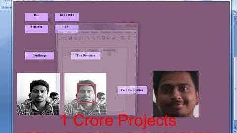 Face Recognition For Attendance Monitoring using PCA by Matlab - 1Crore Projects