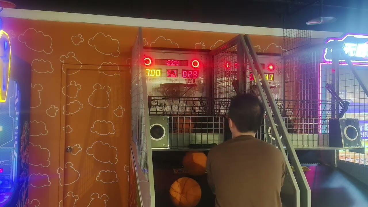 20260210@卡通尼樂園明曜店搖滾投籃機6顆🏀破千程度