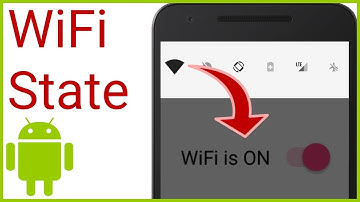 Detect WiFi State Changes with BroadcastReceiver - Android Studio Tutorial