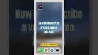 How to transcribe a voice memo into note #voicetotext #voicememo screenshot 3