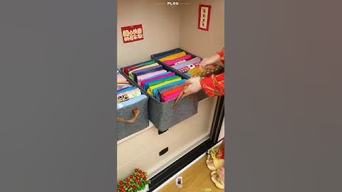 Organize Your Closet with THIS Foldable Clothes Storage Box! #shorts