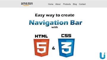 Create simple Navigation Bar (Header) in HTML5 and CSS || UI Dev