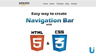 Create simple Navigation Bar (Header) in HTML5 and CSS || UI Dev