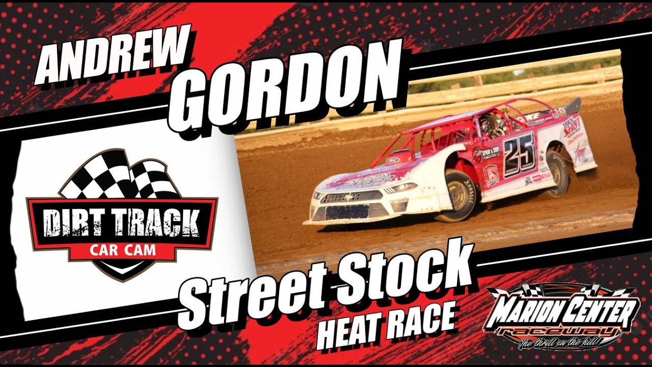 Andrew Gordon Racing Andrew Gordon driving # 25 Street Stock in heat race at Marion Center ...