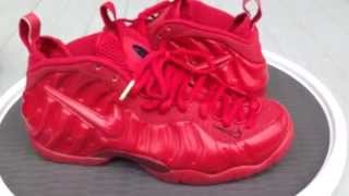 red october foamposite on feet