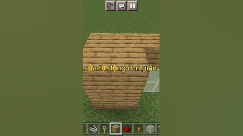 cách làm cửa tự động trong Minecraft #minecraft #shorts