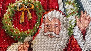 картинка: Новорічний чобіток від DINENSIONS “Welcome Santa Stocking” (Ласкаво просимо Санта) 70-07901 