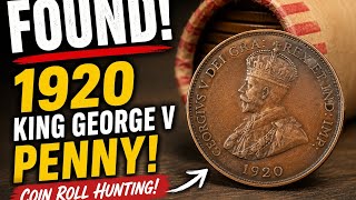 INSANE Coin Roll Hunt Find – 1920 King George V Penny! (Part 1)