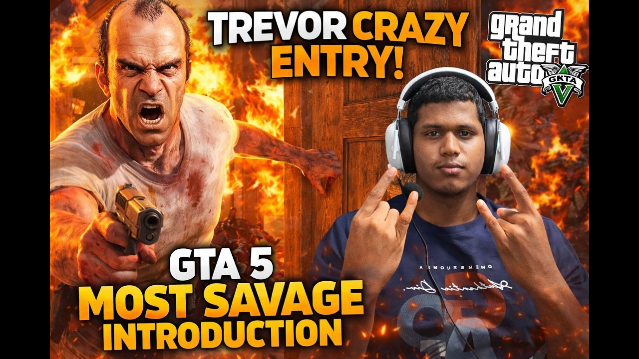 Trevor Philips CRAZY Entry in GTA 5 🔥 | Most Savage Introduction Ever ...