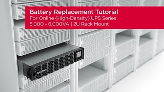 CyberPower Battery Replacement Tutorial for Online (High-Density) UPS Series 5,000-6,000VA (Rack)