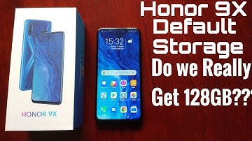 Honor 9X 128GB Default Storage Check & How To Free Up Storage Space