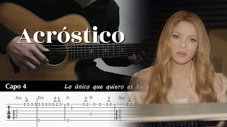 Acrostico - Shakira Fingerstyle Guitar