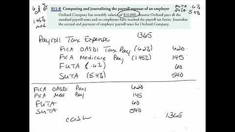 ACC 101 Ch 11 Payroll (Employer)