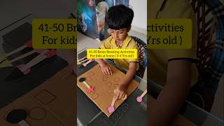 10 Nursery Activities For kids 🤩 #braingym #nursery #montessori #earlylearning#activity#focus