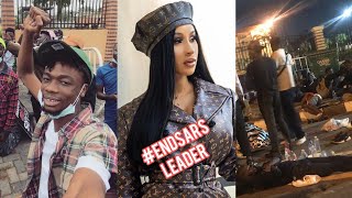 CARDI B COMING TO NIGERIA TO LEAD #ENDSARS PROTEST/POLICE KILLED IN DELTA STATE| MR MACARONI PROTEST