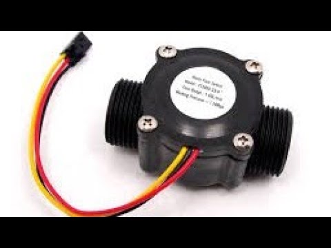 arduino water flow sensor and solenoid valve demo - YouTube
