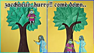 Zacchaeus..hurry !!! come down । sunday school ACTIVITY । DIY । KIDS TIME