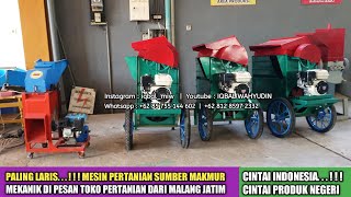Makin Laris.. Jual Mesin Peternakan Pertanian Power Trser Perontok Padi Mesin Pencacah Rumput