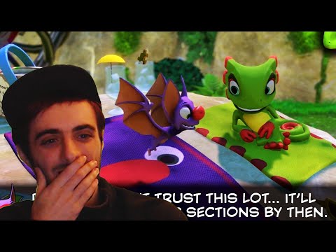 Yooka-Laylee Gameplay Trailer HYPE + REACTION! - Yooka-Laylee Gameplay Trailer HYPE + REACTION!