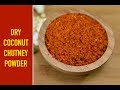 Dry coconut chutney powderside dish for idlidosarice