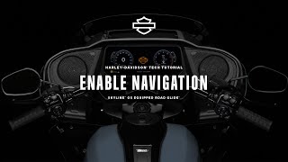 How to Enable Navigation using Skyline OS | 2024 Harley-Davidson Road Glide