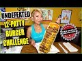 UNDEFEATED 12-PATTY BURGER CHALLENGE!! at Cold Beers and Burgers in Arizona! #RainaisCrazy