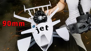 I Built a Mini Jet Boat with a 90mm Engine – Insane Speed