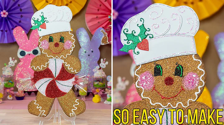 Cute GINGERBREAD Man - Full Detail Craft + FREE PA...