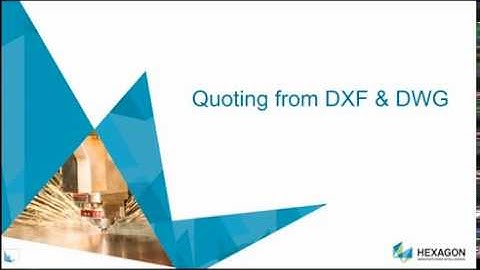 Radquote quoting from DXF & DWG